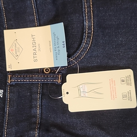 St. John's Bay Straight Leg Mid Rise Tummy Control Jeans - Picture 3 of 9